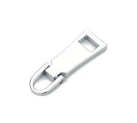 2 targhette di ricambio in metallo per cerniere su bagagli e attrezzi da avventura all'aperto (argento)