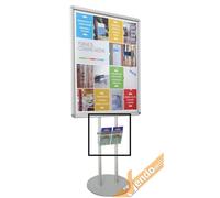 2 TASCHE 1/3 DI A4 ACCESSORIO PER ESPOSITORE CAVALLETTO PUBBLICITARIO A PIANTANA