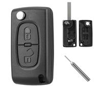 2 Tasti Guscio Chiave Auto per Citroen Peugeot CE0536 207 307 308 407 607 806