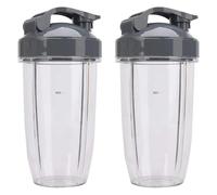 2 tazze alte da 24 once con coperchio ribaltabile, compatibili con Nutribullet, frullatore, spremiagrumi 600 W, 900 W NB - Serie 101B 900 Pro a prova di perdite, sigillato, facile da pulire