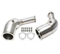 2-teilige Tubo Turbina Inox Con Catalizzatore per Audi A6- RS6 C8 A7 Sportb
