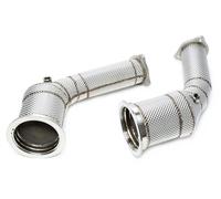 2-teilige Tubo Turbina Inox Con Scudo Termico & Cat. per Audi A4- RS4 A5- RS5