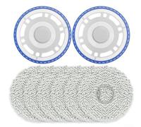 2 Telai + 6 Panni, Panno Mocio in Microfibra e Kit Telaio per ECOVACS per T30 PRO per OMNI, T50 PRO, N30 PRO, T30S per COMBO, Accessori di Ricambio Robot Aspirapolvere