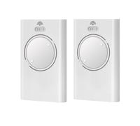 2 telecomandi per porte del garage, 868 MHz, 2 canali, compatibili con FAAC XT4 868 SLH LR, XT4 868 SLH, XT2 868 SLH, XT2 868 SLH LR, bianco