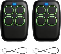 2 telecomando universale 4 in 1, telecomando Rolling Code universale multifrequenza da 280 a 868 MHz. Radiocomando Portale programmabile Versione aggiornata con elenco di compatibilità Verde