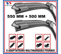 2 Tergicristallo Piatto Lunghezza 550MM+500MM Anteriore Tipo Aero Jeep Renegade