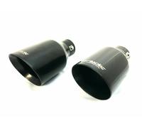 Simoni Racing TRX20N Coppia Terminali Scarico Codino Marmitta Acciaio Inox NERO
