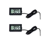 2 termometri digitali per frigorifero, Fahrenheit, display LCD elettronico, termostato per auto, acquario, frigorifero