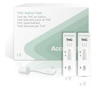 2 Test Antidroga THC Salivare AccuDoctor 15 ng/ml - Test Rapido Cannabis, Marijuana e Hashish - Drug Test Saliva - Rilevazione THC - Istruzioni 5 Lingue - 2 Test kit