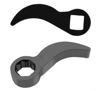 2 teste adattatore per barra di porco, materiale in lega con attacco da 6,35 mm, progettato per un'efficace leva e rimozione dell'albero nelle riparazioni automobilistiche (B)