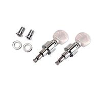 2 teste sintonizzatore chiavi tono parti strumento musicale set banjo ingranaggi macchina perlato pioli di ricambio tuning pioli manopole chiavi macchina manopole