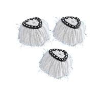 2 Testine Di Ricambio del Mocio Compatibili con Vileda Turbo 2 in 1 Mop ,Ricariche per Mocio in Microfibra Adatta a Tutti i Tipi di Paviment