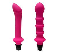 2 testine di ricambio per pistola massaggiante, in silicone, per rilassamento muscolare del corpo, silenziose per teste massaggianti, interfaccia 15-16 mm