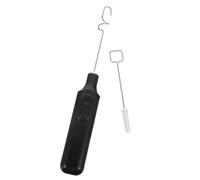 2 Testine, Miscelatore Elettrico per Pigmenti, Compatto, 11x2,5x2cm | Acciaio Inox e PP, Alimentazione 2 Batterie AAA, per Glitter e Inchiostro Tatuaggio Stili multipli