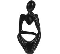 2 Thinker Statua Scrivania Libreria In Resina