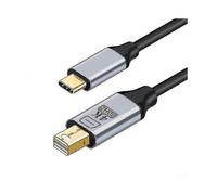 (2) Thunderbolt 3 USB-C to DP Cable for 4K 60Hz DisplayPort Conversion