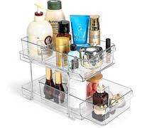 2-Tier Deluxe a Strati Acrilico Cosmetico/Bagno/Dispensa /Frigorifero/Lavabo