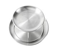 2 Tier Seafood Tower Stainless Steel Oyster Serving Tray With Stand