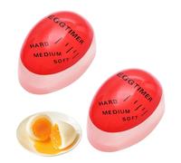 2 timer per uova, da cucinare, con timer per cucinare, scegliere la maturità delle uova cotte in base alla temperatura e ai cambiamenti di tempo, 5,6 x 3,9 x 3 cm