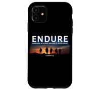 2 Timothy 2:3 Endure Hardness as a Good Soldier of Christ Custodia per iPhone 11
