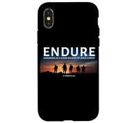 2 Timothy 2:3 Endure Hardness as a Good Soldier of Christ Custodia per iPhone X/XS