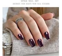 2 Tipi Di Adesivi Per Unghie Viola, Gel Semi-Indurito, Con Il Proprio Adesivo E Facile Da Incollare, Adatto Per La Decorazione Delle Unghie E Il Design Alla Moda Delle Unghie.