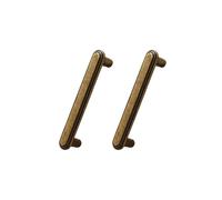 2 tiranti retrò per cassetti, costruzione resistente, hardware professionale per mobili, impugnatura liscia, semplice da installare per maniglie di armadi antichi domestici