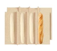 2 tissu lin - pains et pâtisseries - Telo da Fornaio in Lino, ideale per la preparazione dell’impasto e la cottura del pane, assorbente e resistente, per panettieri e appassionati