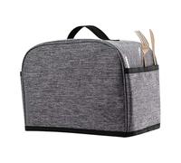 2 Toaster Cover - Durable 300D Oxford Hood, Handy Two Pockets Bread Maker Shield, Anti Dust Fingerprint Protection Case, Holds Jam Spreader Cutter Tongs Guard - For Home Kitchen Counters