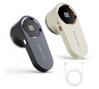 2 Togli Pelucchi Elettrico,9000 RPM Leva Pelucchi Ricaricabile con Display LCD - 6 Lame Rasapile per Maglioni, Divano, Coperte, Lana - Sicuro e Senza Fili