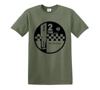2 Tone Records The Specials Retro Music - Maglietta da uomo Northern Soul Reggaes Top, Verde militare - Stampa nera, XL
