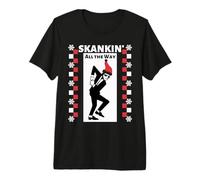 2 Tone Ska Skankin all The Way Christmas Maglietta Premium