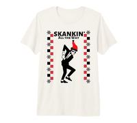 2 Tone Ska Skankin all The Way Christmas Maglietta Premium