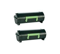 2 Toner 602H Compatibile Per LEXMARK 60F2H00 MX310DN MX410DE MX510DE MX511DE