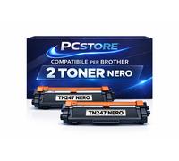 2 Toner Brother TN247 Nero Compatibili con Chip Alta Capacità HL-L3230CDW