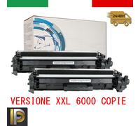 2 Toner CF217XL con CHIP per HP Laserjet PRO M102w 17A M130 fn fw nw 6000 copie