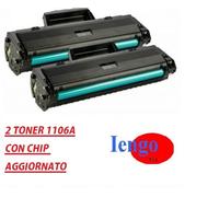 HP TONER NERO W1106A 106A MFP 135A 135W 107A 107W 1000 COPIE COMPATIBILE