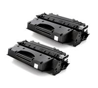 2 Toner compatibili HP 505X Nero