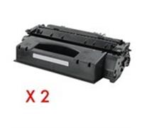 2 Toner compatibili HP 53X Nero