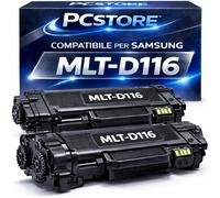 2 Toner D116 / D116L compatibile per Samsung M2625 M2625D M2675F M2675 FN M2675N