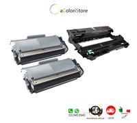 2 Toner e Tamburo per Brother TN2320 HL L 2340 2300 2360 2365 MFC 2700 2720 D W