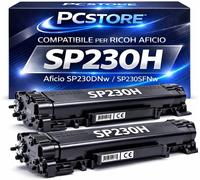 2 Toner SP230H / SP230 Compatibile per Ricoh Aficio SP 230DN SP230DNw SP231 SFN