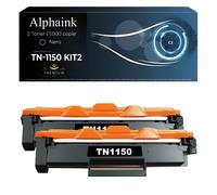 2 Toner TN-1150 Compatibili Brother DCP-L1240W L1242W HL-L1640W L1660W Nero