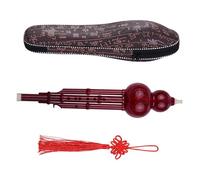 2 Toni C-Key Hulusi Zucca Cucurbita Flauto Tubi In Resina Strumento Tradizionale Cinese Con Custodia Per Il Trasporto Del Nodo Cinese Professionale Hulusi