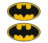 2 toppe compatibili con Bat-Man Dark Knight Tactical Comic Superhero Patch divertenti con gancio e anello ricamate morale militare emblema patch per giacche, zaini, vestiti, gilet, uniformi vestiti