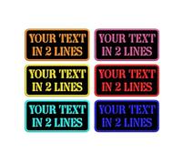 2 toppe personalizzate personalizzate con gancio e anello di supporto per nome, toppa tattica con nome morale per giacca mimetica uniforme con cappuccio zaini, gilet, camicie da lavoro, borse per