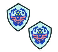 2 toppe ricamate con logo dello scudo Royal Crest di Legend of Zelda Hyrule, per videogiochi, per costumi, zaini, uniformi, gilet, bambini, uomini, decorazioni per giochi