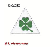2 Toppe ricamate termoadesive Quadrifoglio Verde Alfa Romeo 147 Giulietta 159