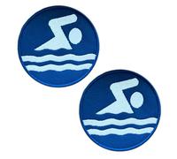 2 toppe tattiche da nuoto Love Swimming Cartoon Fun Sport Toppe tattiche ricamate compatibles con velcro per vestiti, giacche, zaini, nuoto, uniformi, viaggi, motociclisti