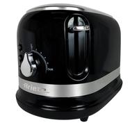 2 Tostapane, 815 W, Scongelamento, Briciole Vassoio, Nero, Ariete Moderna 0149B